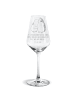 Mr. & Mrs. Panda Glas mit Gravur Wellensittich Liebe mit Spruch in Transparent