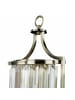 Licht-Erlebnisse Wandlampe (B)19 x (H)37 cm in Messing Antik Klar/Transparent