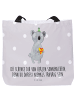 Mr. & Mrs. Panda Tasche Koala Geschenk mit Spruch in Grau Pastell