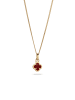 Elli Halskette 925 Sterling Silber in Rot