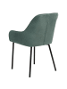 Beliani 2er-Set Esszimmerstuhl LOVERNA in Grün/Schwarz