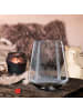 Mr. & Mrs. Panda Glas Windlicht Kaffee Bohne mit Spruch in Transparent
