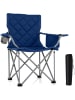 COSTWAY Campingstuhl Faltbar XXL 227KG Belastbar in Blau