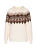 VIRITA Women Pullover in Wollweiss Mehrfarbig