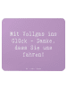 Mr. & Mrs. Panda Mousepad Spruch Chauffeur Glück mit Spruch in Lavendeltraum