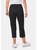 GOLDNER Trageangenehme 7/8-Rippenhose in schwarz