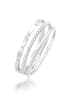 Elli Ring 925 Sterling Silber Ring Set, Geo, Twisted in Silber