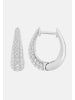 Ethische Diamanten Ohrringe aus 375 Weißgold mit Lab Grown Diamant