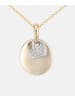 Diamant L'éternel Halskette mit Anhänger aus 375 Gelbgold mit Diamant Herz-Design