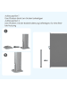 SONGMICS Seitenmarkise Sheld in Hellgrau - (B)400 x (H)180 cm