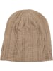 styleBREAKER Feinstrick Beanie Mütze in Taupe