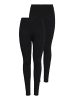 ONLY 2er-Pack Leggings in Black 1