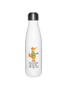 Mr. & Mrs. Panda Edelstahl Isolierflasche Fuchs Keks mit Spruch in Weiß