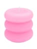 Rico Design Nonbook - Stumpenkerze "Ringe", Rosa