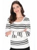 usha BLACK LABEL Women Sweater in offwhite black