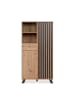 CALICOSY Sideboard LUBLIN in Helles - (W) 80  x (H) 156  x (L) 40  cm
