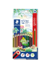 Staedtler Farbstift Noris Colour ca. 3mm farbig sortiert Packung mit  12 Farben ...