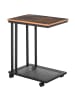 HOMCOM Couchtisch in Schwarz  &  Walnuss 51L x 36B x 65H cm
