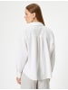 KOTON Shirt in Grauweiß
