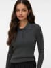 Vero Moda Strickpullover in Dark Grey Melange