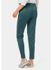 GOLDNER Leggings in Veloursleder-Optik in turmalin