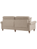 Beliani 2-tlg Sitzgruppe GINNERUP in Beige/Braun