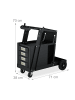 relaxdays Schweißwagen in Schwarz - (B)38 x (H)70 x (T)71 cm