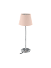 relaxdays Tischlampe in Rosa/ Silber - (H)47 x Ø 17 cm