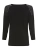 Laura Scott 3/4-Arm-Shirt in schwarz