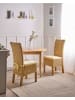 Beliani 2er-Set Esszimmerstuhl ANDES in Naturfarben/Beige