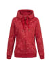 DEPROC Active Kapuzensweatshirt ANKERGLUTWELLE in Rot