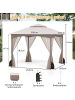 COSTWAY Pavillon 3 x 3 m in Beige
