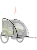 HOMCOM Regenschutz für Kinderanhänger in Transparent 76L x 61B x 61H cm