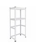 relaxdays Waschmaschinenregal in Weiß - (B)70 x (H)150 x (T)40 cm