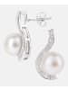 Diamant L'éternel Ohrstecker aus 375 Weißgold mit Diamant mit Perle