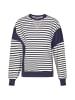usha BLUE LABEL Women Sweatshirt in Navy White