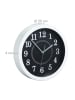 relaxdays 3x Wanduhr in Weiß