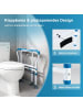 COSTWAY Aufstehhilfe Toilette in Blau