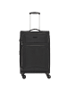 D&N Travel Line 9204 4 Rollen Trolley M 66 cm mit Dehnfalte schwarz