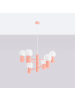 Nice Lamps Kronleuchter ORBITAL 6 pink H 230 cm