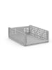 relaxdays 3 x Schrank Organizer in Grau - (B)33,5 x (H)13 x (T)43,5 cm