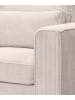 Inn.Furn Sofa grau-beige Cord 3-Sitzer 241 cm, Couch mit Wellenfederung