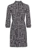 Laura Scott Polokleid in navy-gemustert