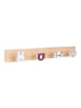 relaxdays Kindergarderobe "Tiere" in Mehrfarbig – (B)36 x (H)5 x (T)5 cm