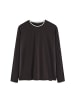 Polo Club T-Shirt MAN MOMO LONG SLEEVE LOOSE FIT in Dunkle Schokolade