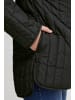 Oxmo Steppjacke OXSaggy - 21800139-ME  Oversize Jacke mit V-Ausschnitt in Schwarz
