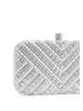 Blonda Women Clutch in Silver