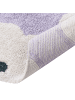 Beliani Kurzflor MOKHVA in Violett/Weiß - (W) 140 x (L) 200 cm