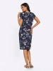 Sieh an! Jerseykleid in marine-hellrosé-bedruckt