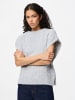 Pieces Poncho in Light Grey Melange